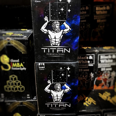 Уголь Titan 25mm 72шт